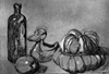 black and white under drawing