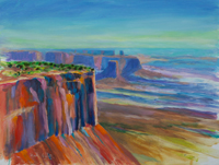 Buck Canyon Viewpoint Moab, Utah oil 12 x 16